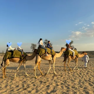 ドバイで叶った！ラクダに乗って砂漠散歩の夢