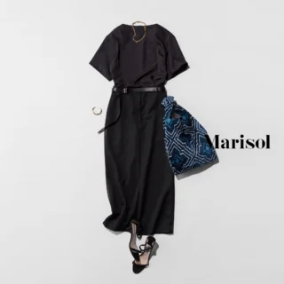 明日は総務と契約更新の打合せ。黒コーデで畏まって【2025/09/16のコーデ】