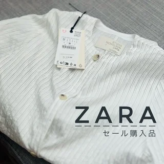【ZARAセール】腰回りも隠せる白シャツ購入◎
