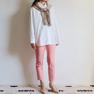 【ZARA】ピンクの〈きれい色パンツ〉で2020春コーデ 