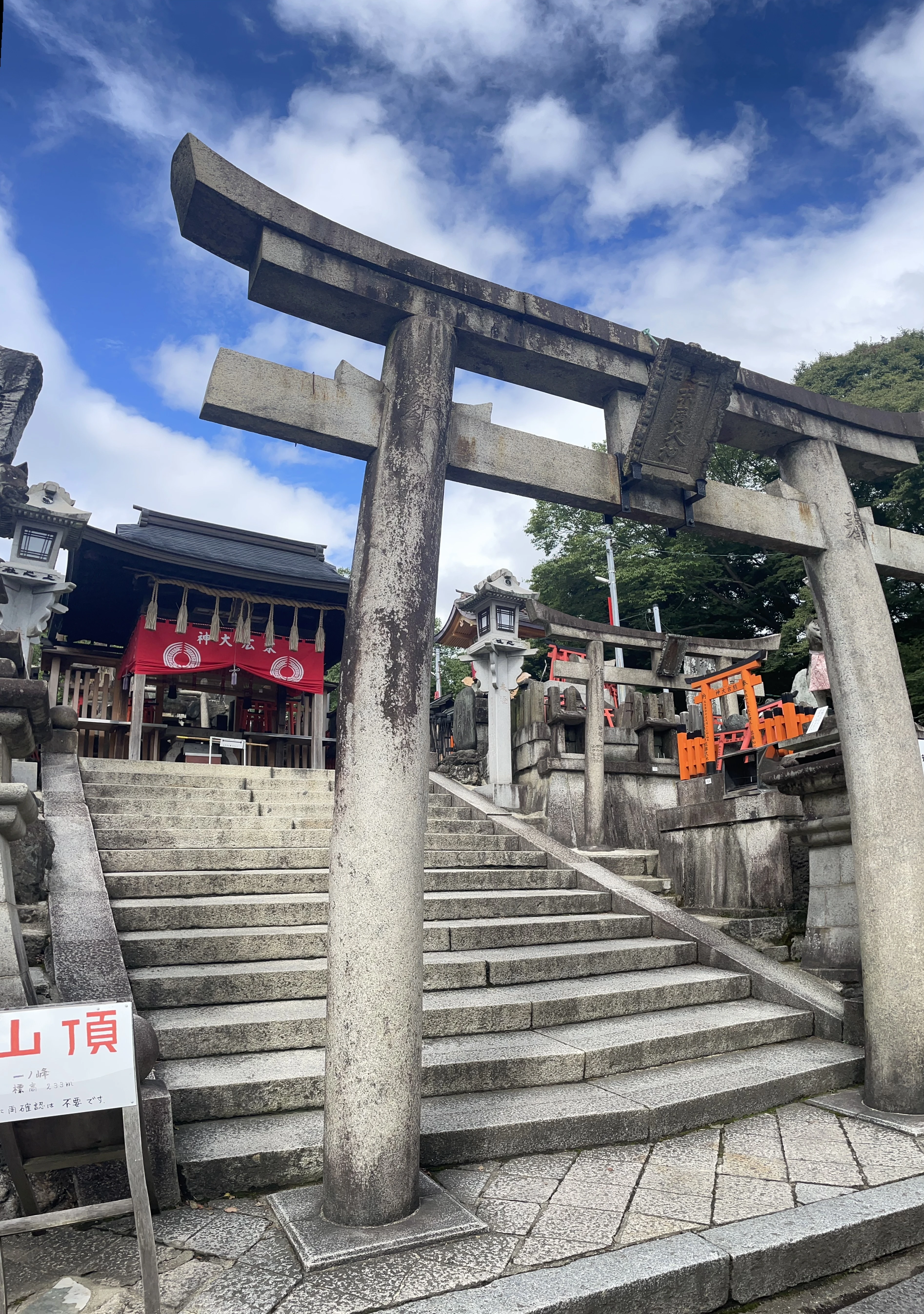 伏見稲荷　頂上　神社　京都　旅行