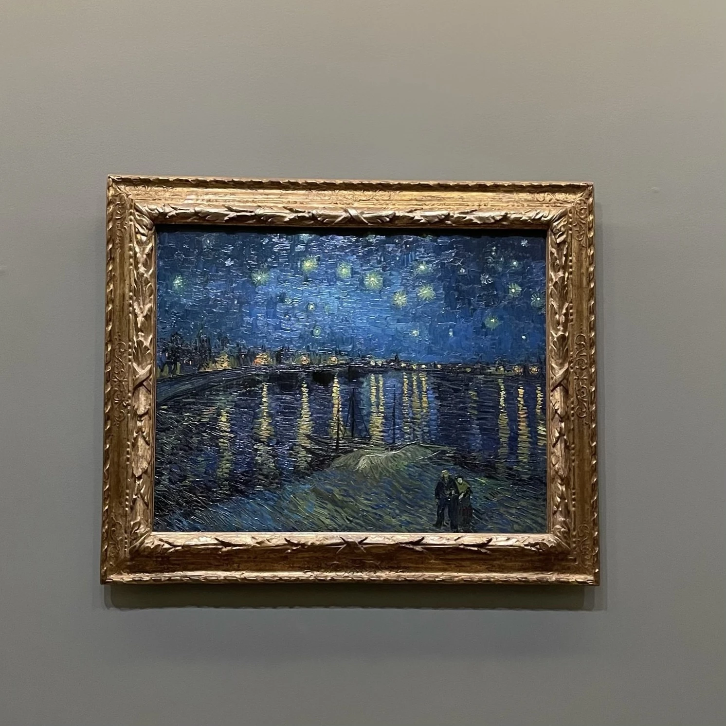 フランス　パリ　オルセー美術館　ゴッホ　ローヌ川の星月夜