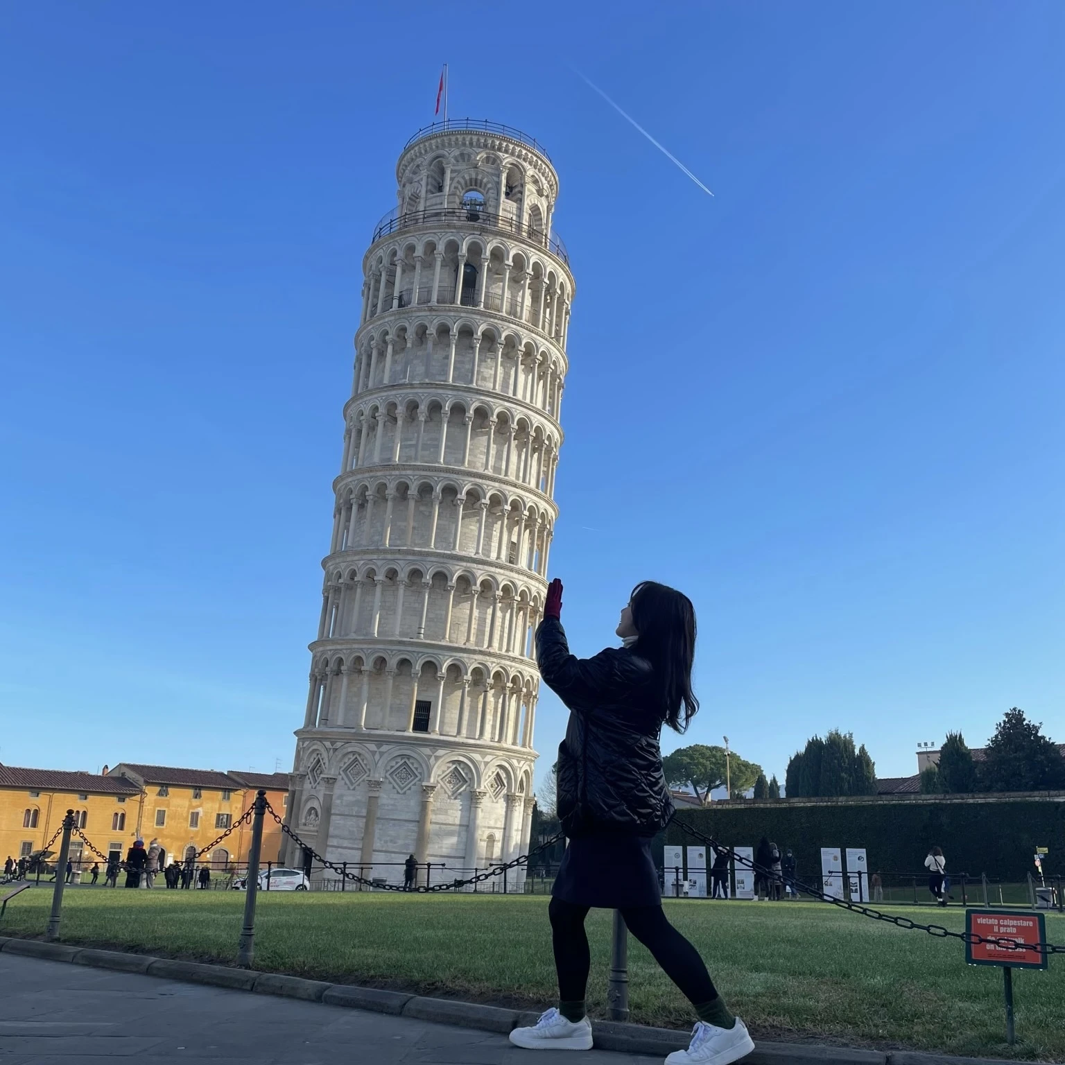 イタリア　ピサ　ピサの斜塔　写真