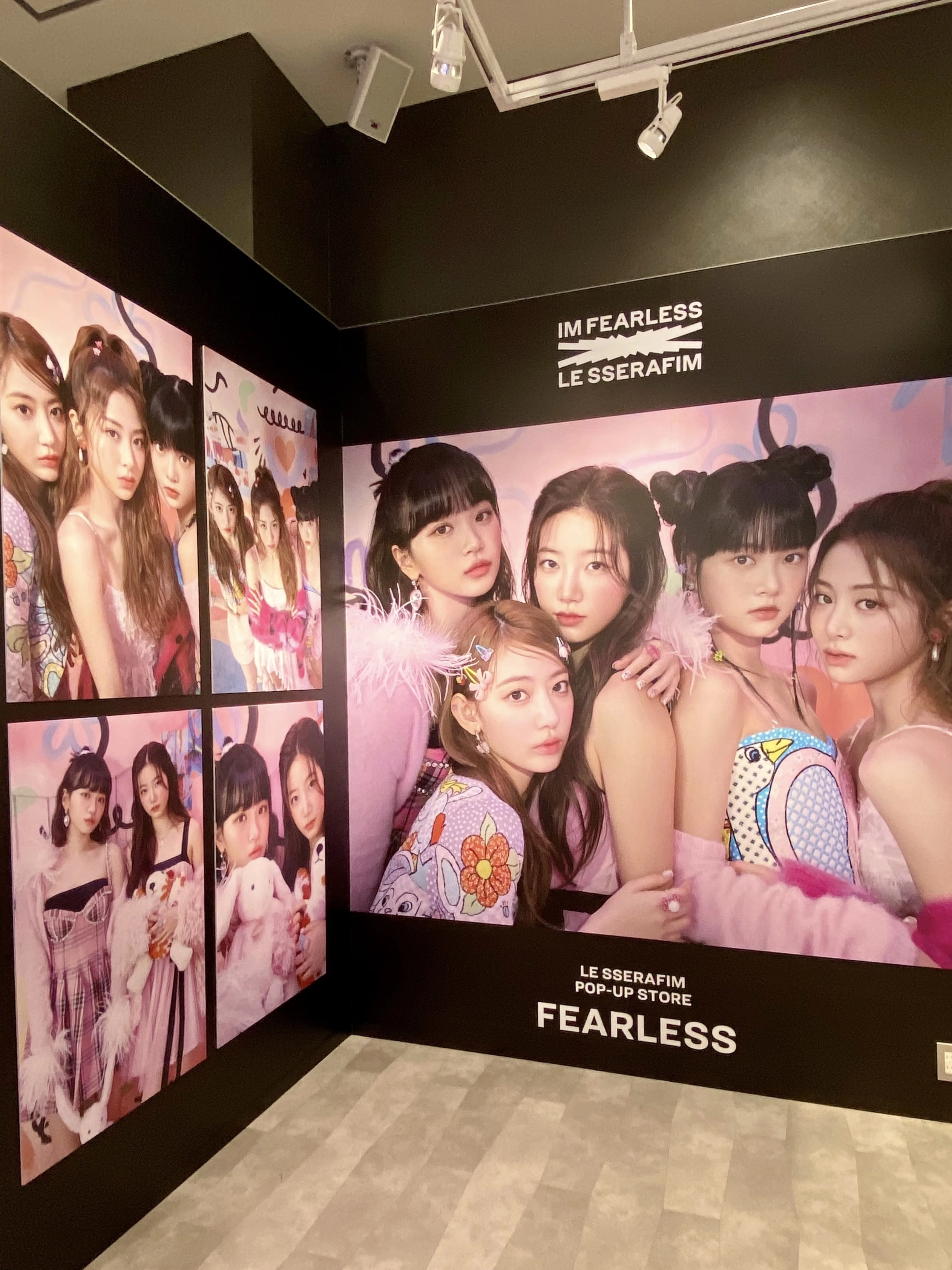 LE SSERAFIM POP-UP STORE ‘FEARLESS’　店内　撮影スポット　推し活　ルセラフィム 