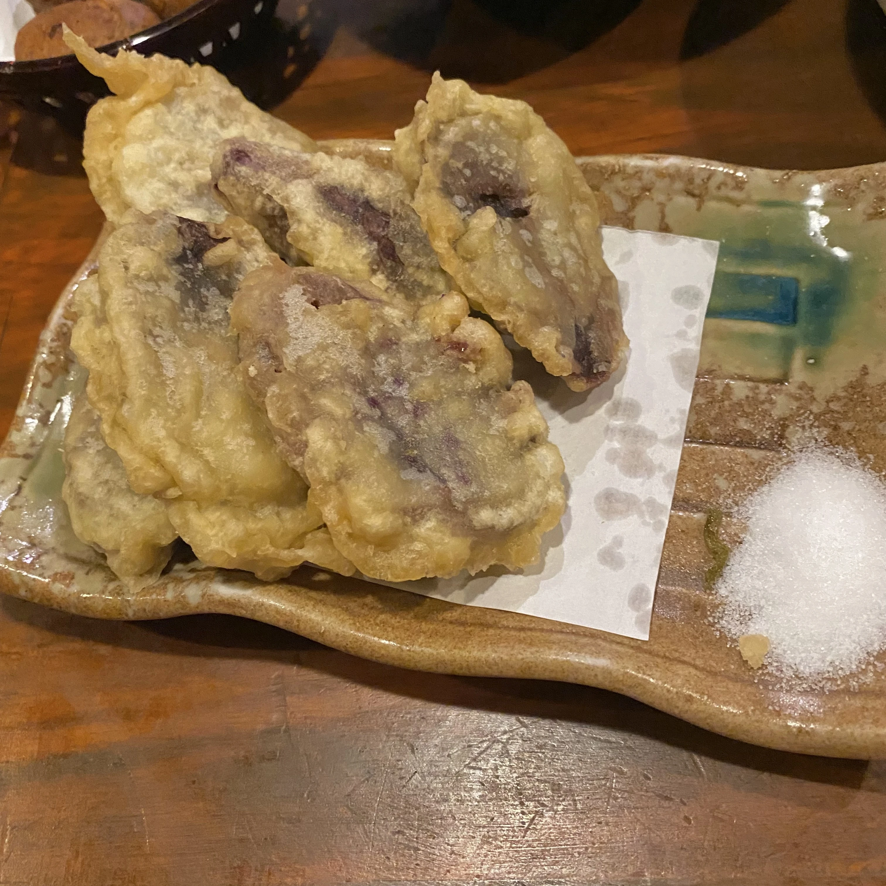紅芋の天ぷら、沖縄料理、国際通り