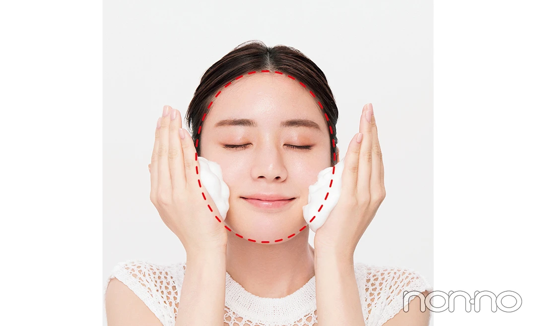 貴島明日香の肌荒れゼロ洗顔の基本プロセスカット1-6