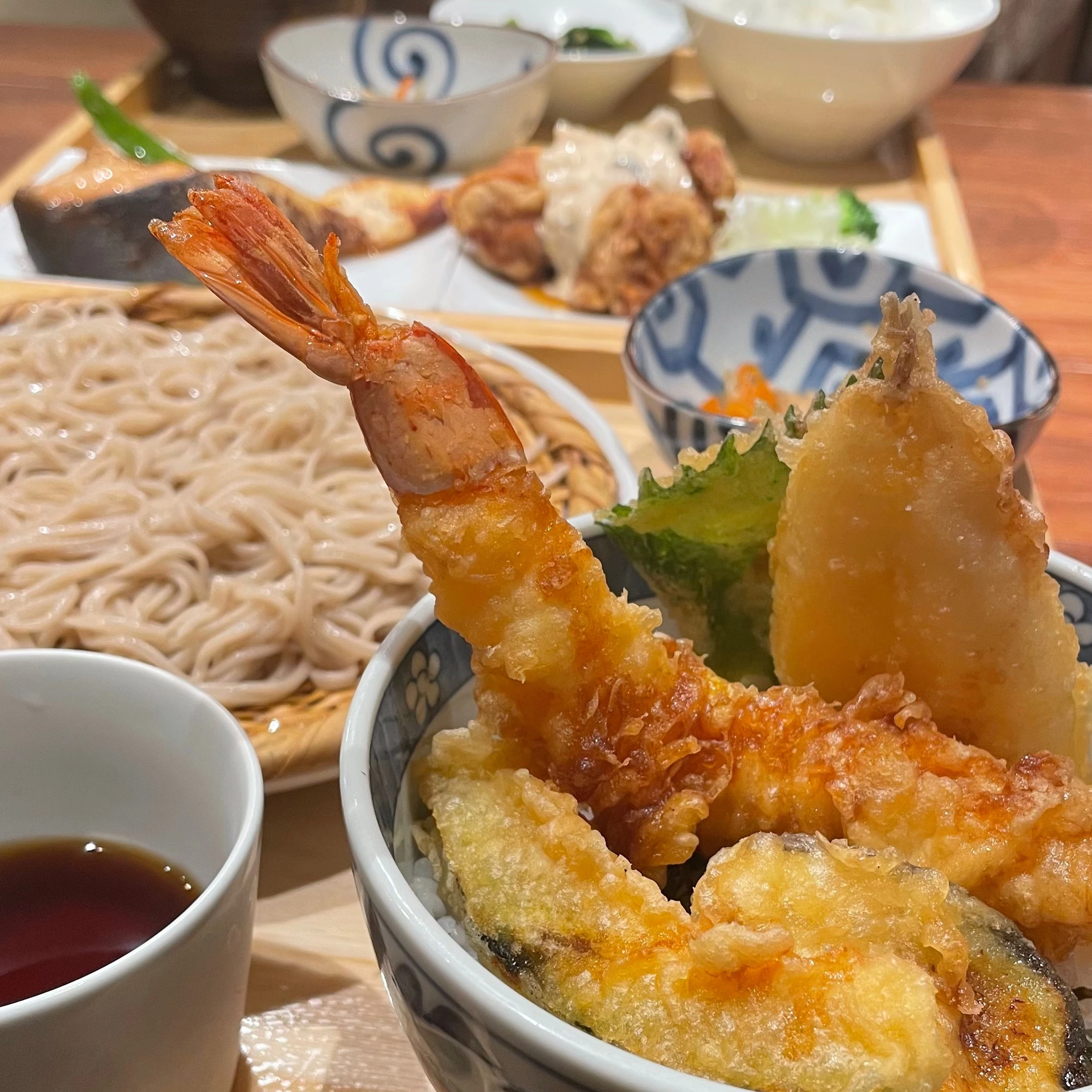 KAISENMART　メニュー　天ぷら　そば　焼き魚