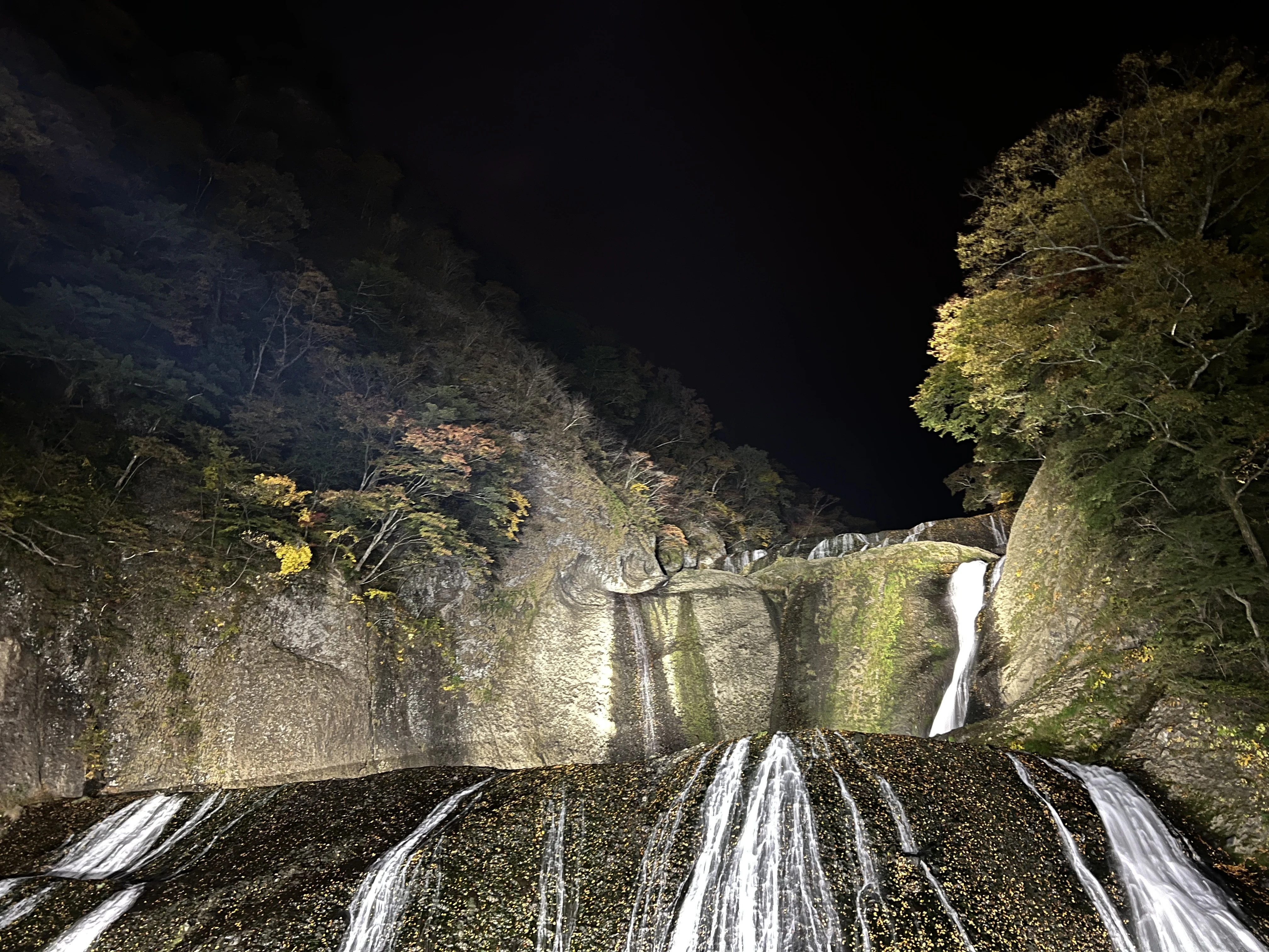 第1観瀑台から撮影した袋田の滝