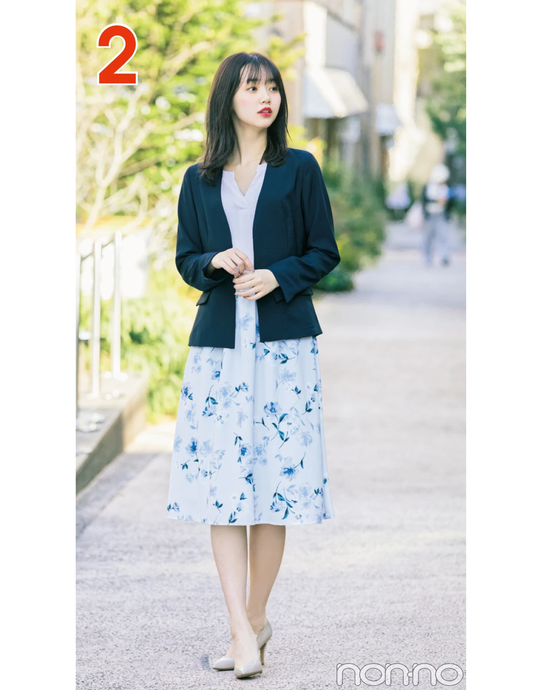 きれいめ派の花柄スカートオフィスコーデ着回し☆3月の即買いおすすめカタログつき！_1_3-1