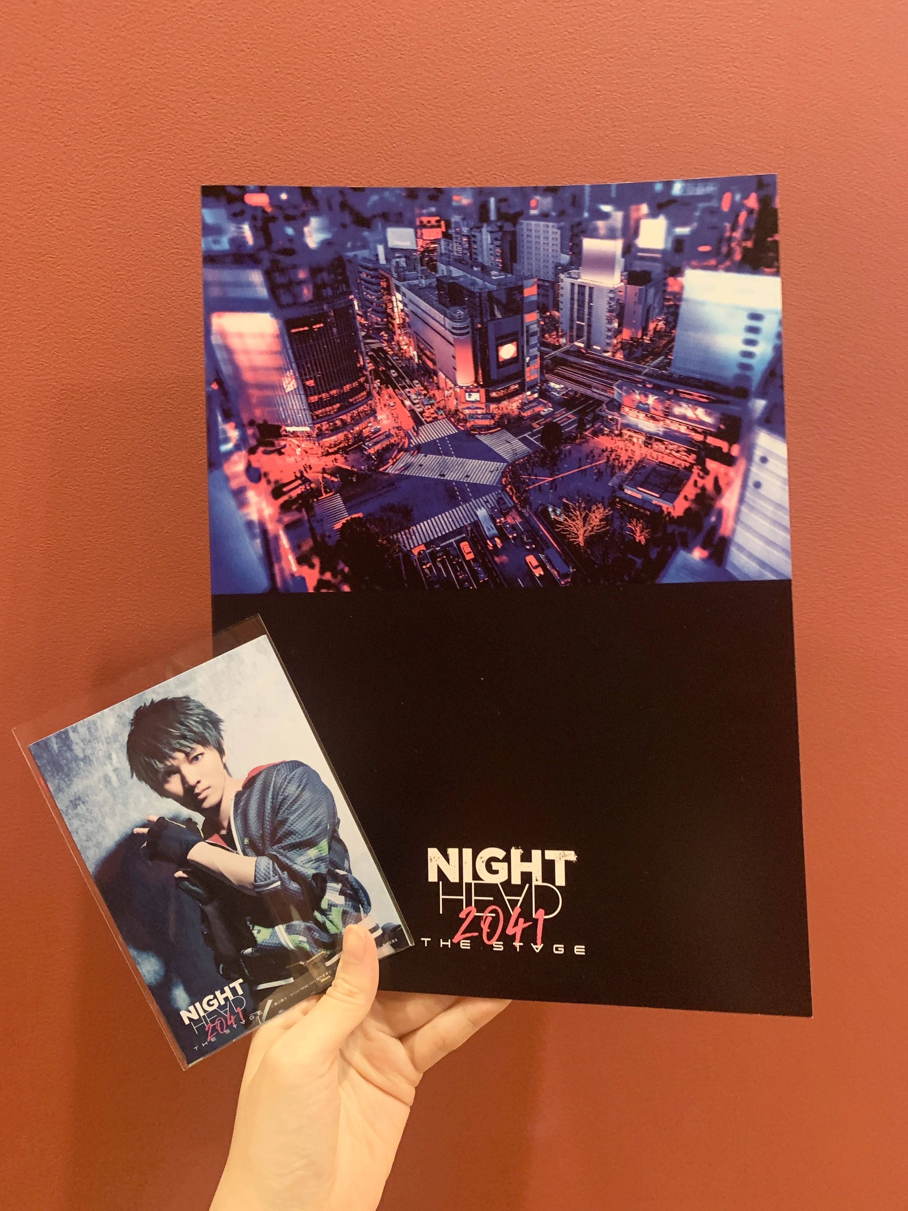 『NIGHT HEAD 2041』のパンフレットとブロマイド　写真