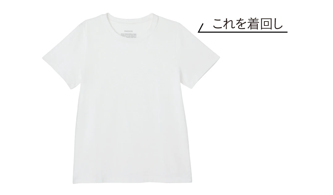 新川優愛、白の無地Tシャツを５通りに着回す！_1_1