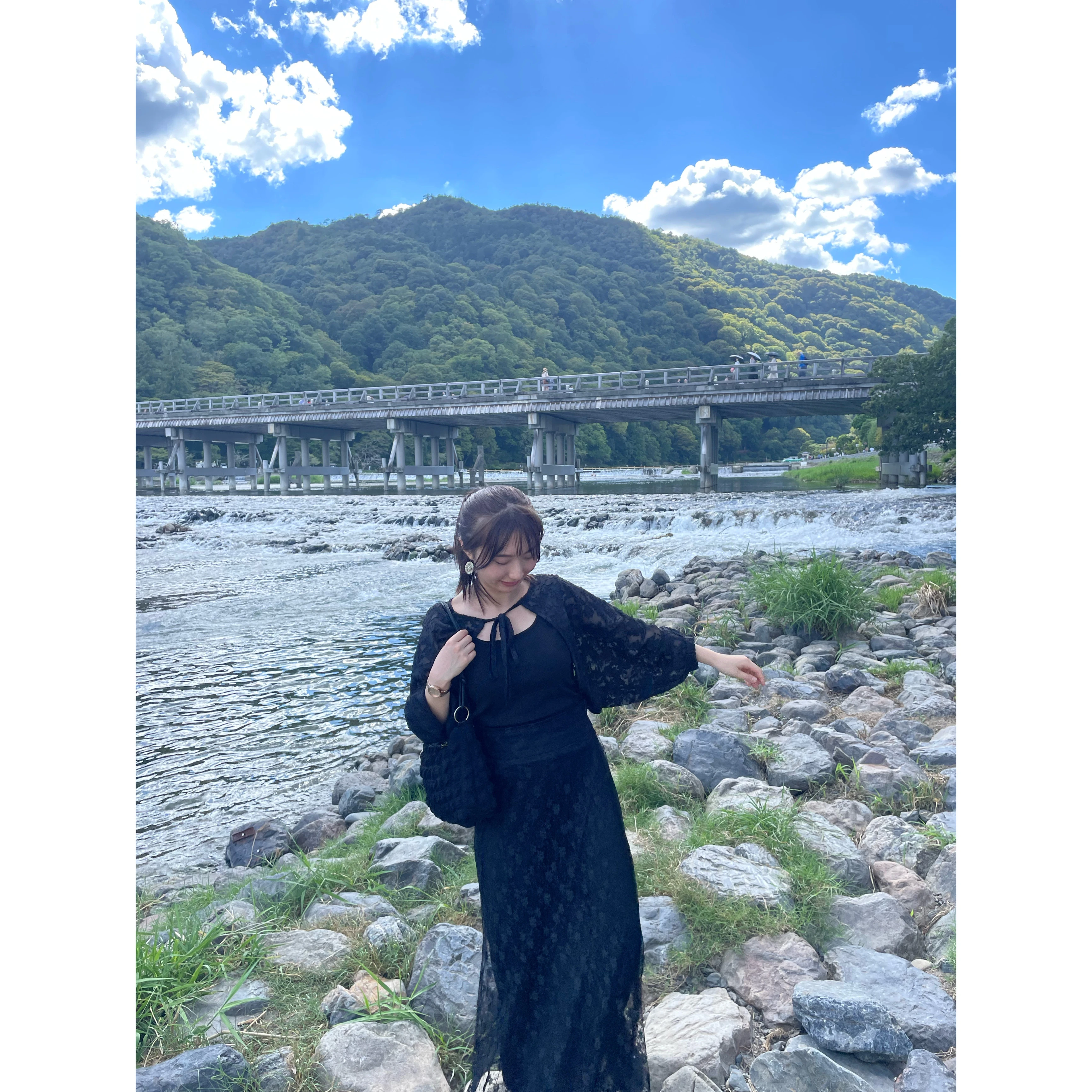 京都　嵐山　他人撮り