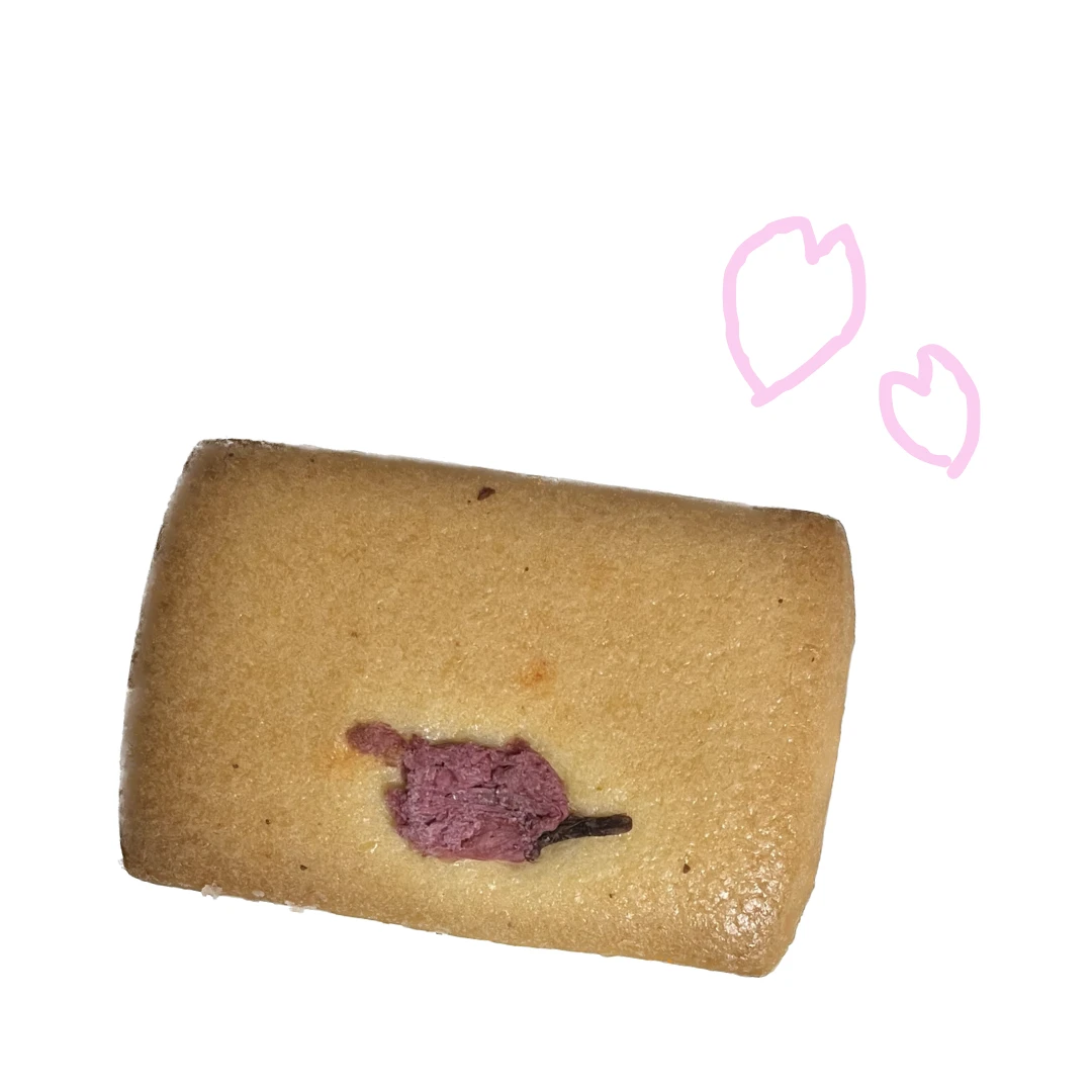 無印良品　桜のクリームサンドクッキー