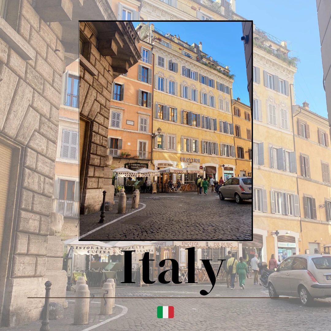 イタリア　街並み　写真