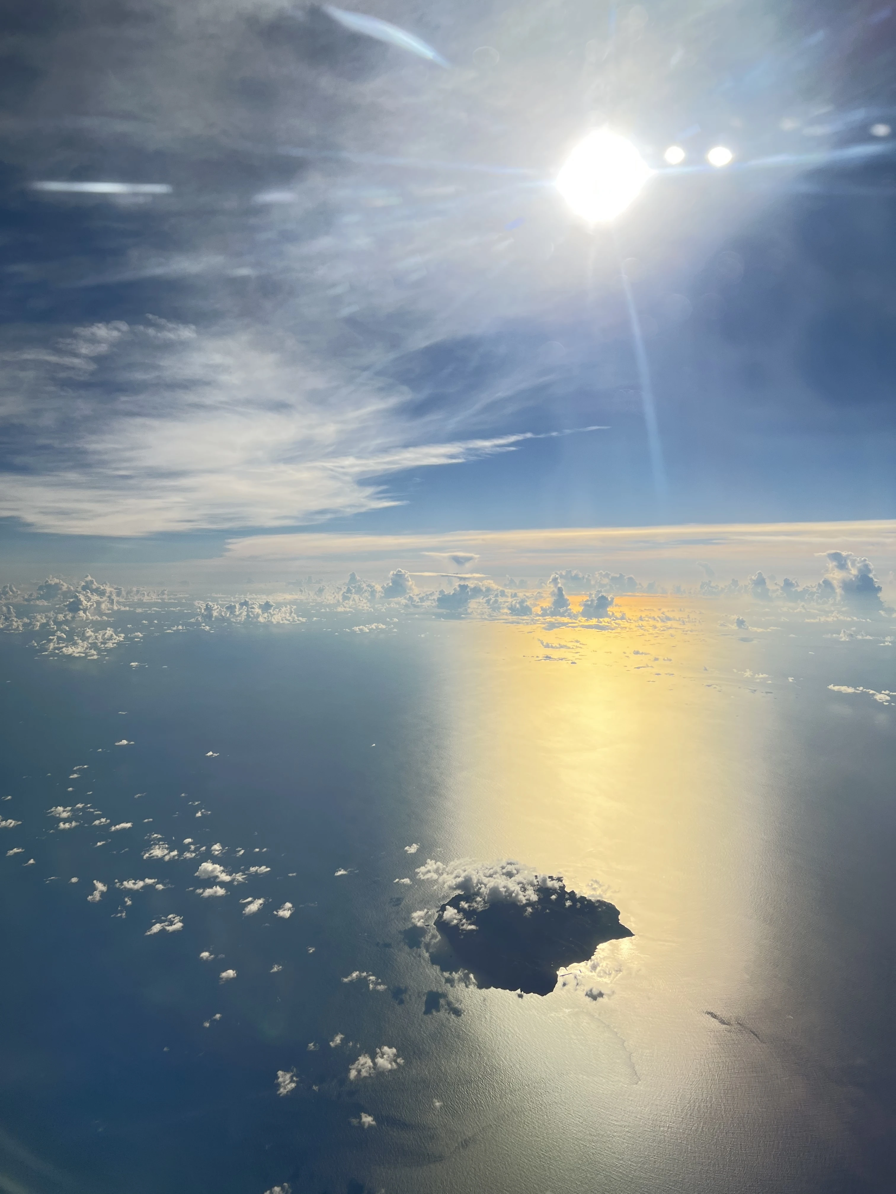 奄美大島　飛行機　フライト　絶景　島