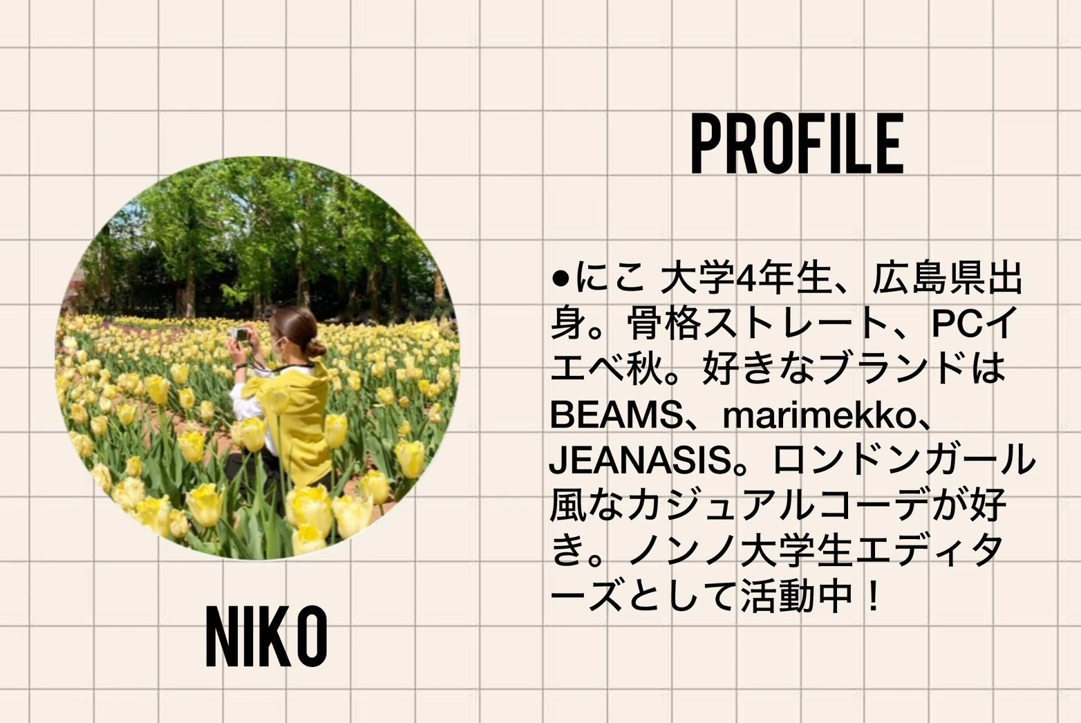 nikoの自己紹介