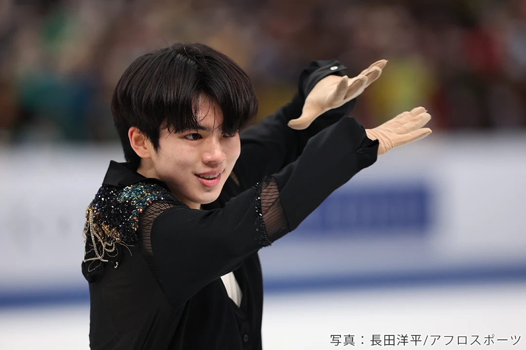 チャ・ジュンファン直筆サイン入り2Lサイズ写真…韓国男子フィギュアスケート選手…