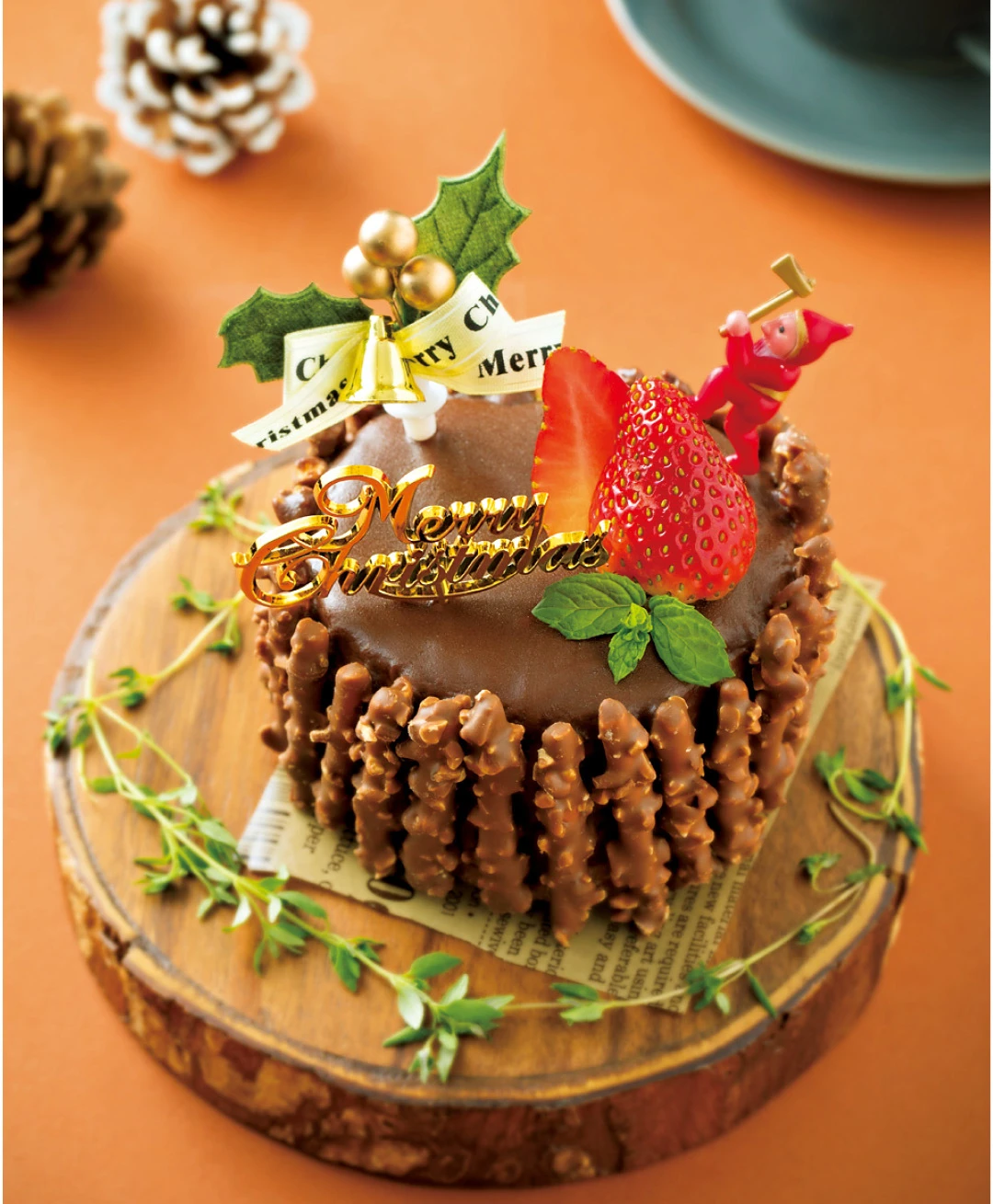市販のロールケーキをアレンジ♡ ピンクのブッシュドノエルが簡単に！【クリスマススイーツレシピ】_1_3