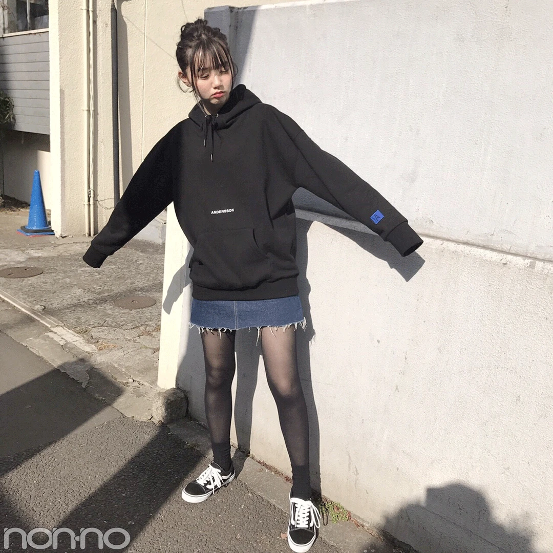 江野沢愛美は韓国ブランドMIXで、こなれストリートカジュアル！【モデルの私服スナップ】_1_2-1
