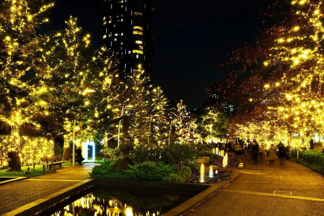 東京ミッドタウン　光の散歩道(※過去の様子)
