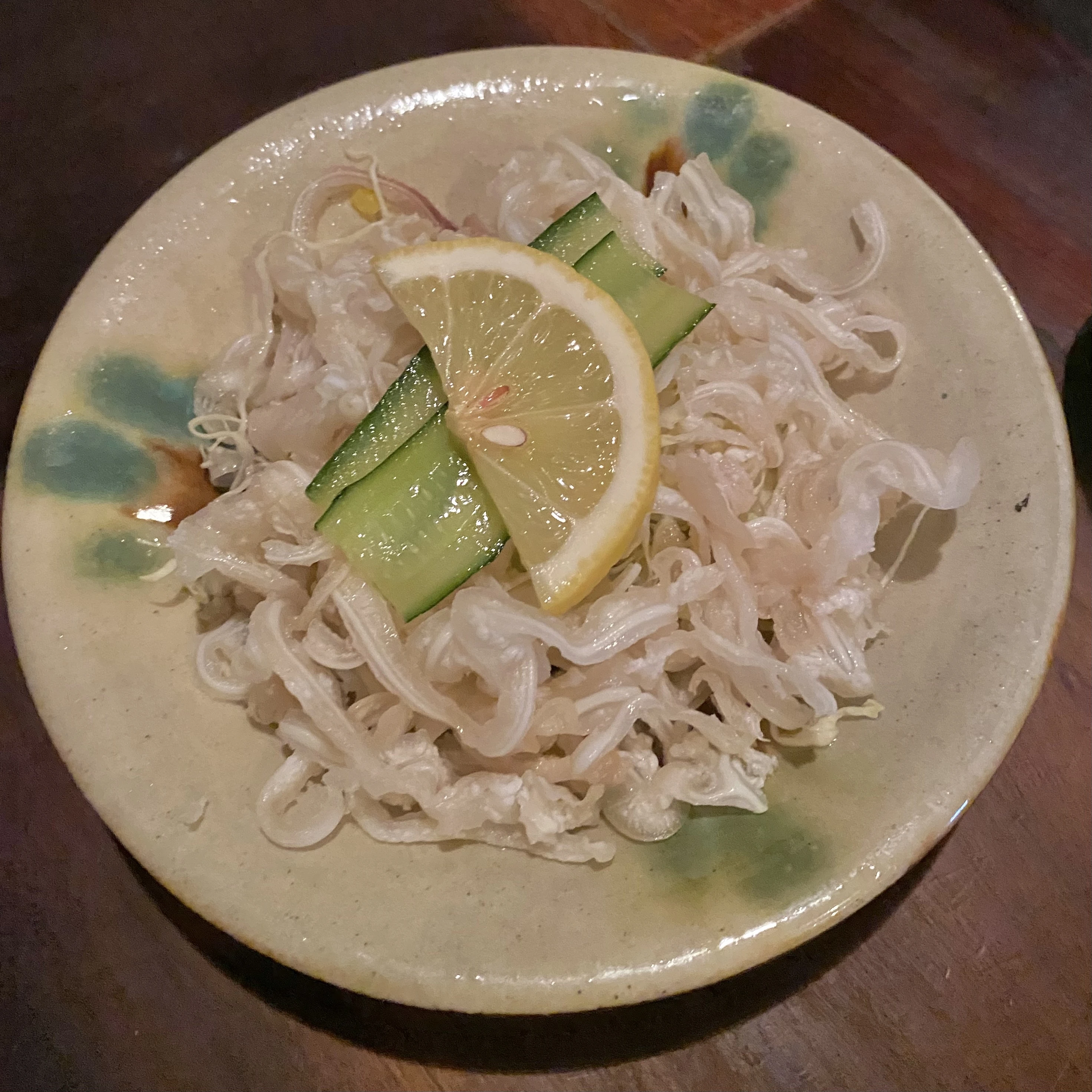 ミミガーさしみ、うりずん、沖縄料理