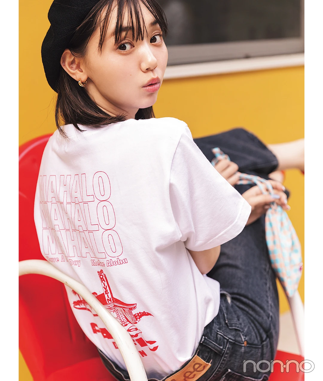 江野沢愛美が着るPacific DRIVE-INのショップTシャツコーデ32