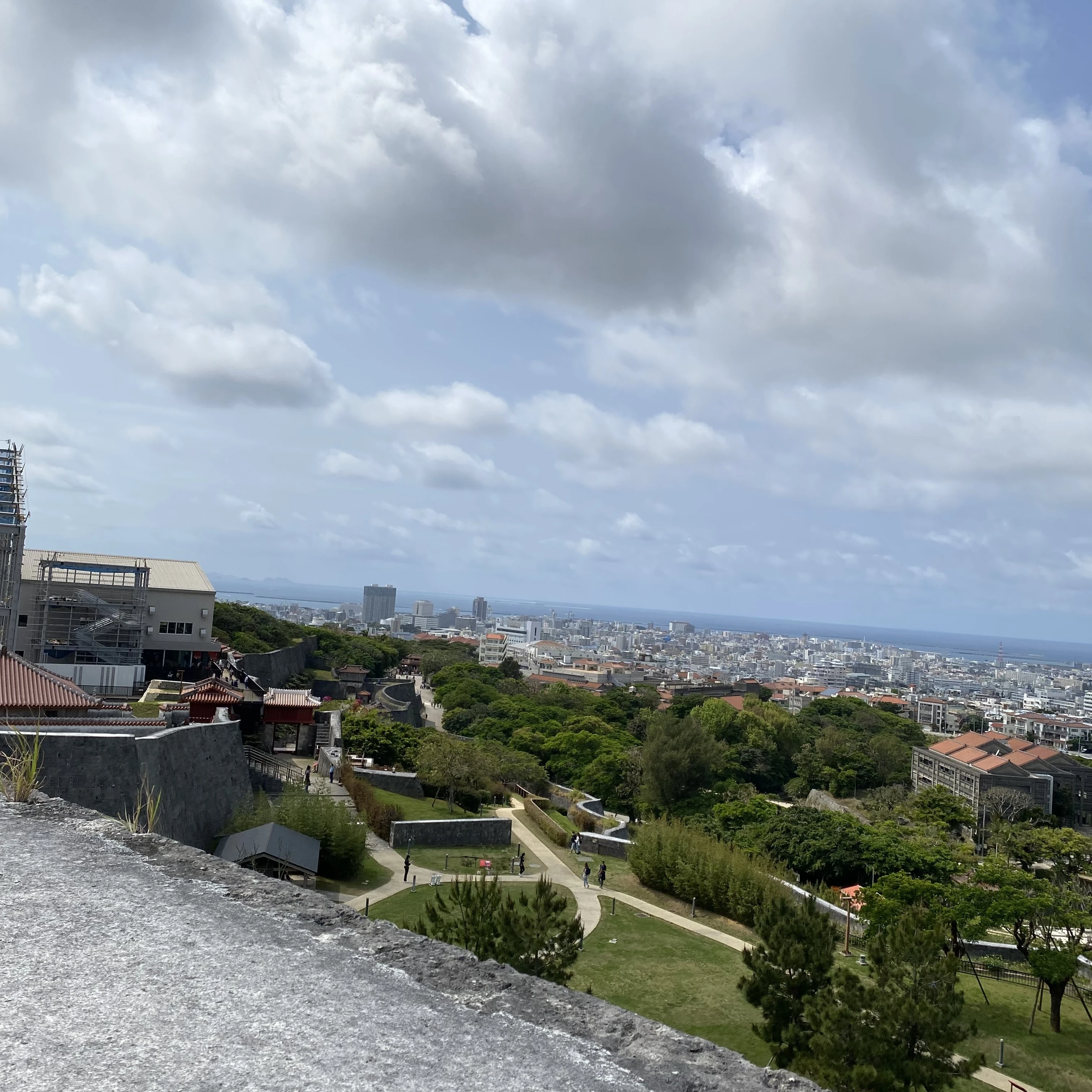 首里城からの眺め、沖縄観光、琉球王国