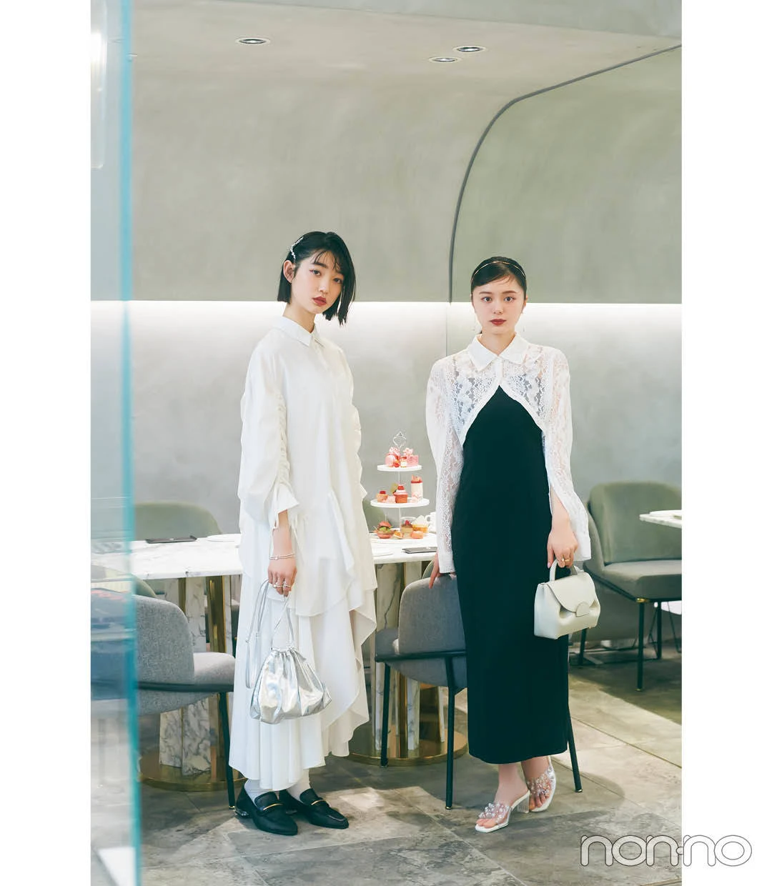 紺野彩夏と小宮山莉渚のヌン活ワンピモデルカット4-1
