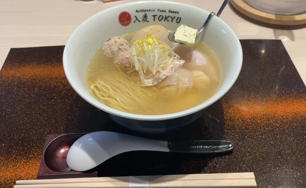 入鹿TOKYO六本木 特製柚子塩らぁ麺（￥2000）