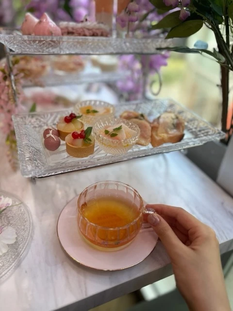 Peach Afternoon Tea 【HAUTECOUTURE CAFE】_1_3-3