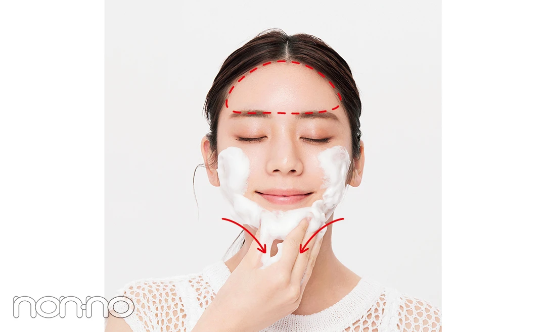 貴島明日香の肌荒れゼロ洗顔の基本プロセスカット1-8