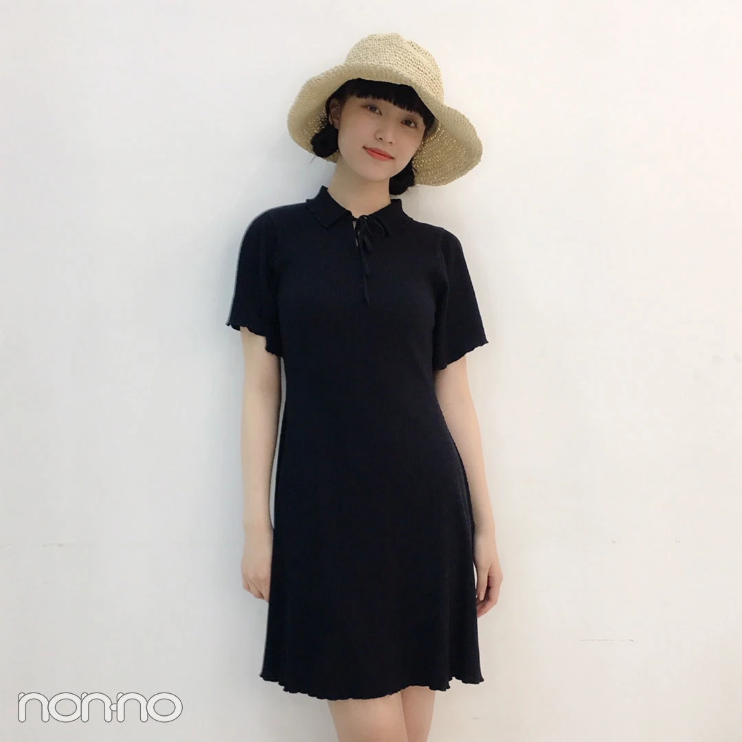 山田愛奈は麦わら帽子とクリアバッグで夏っぽコーデ♡【モデルの私服スナップ】_1_2-3