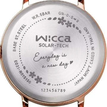 wicca（ウィッカ）×女優福原遥コラボ腕時計の文字盤裏面