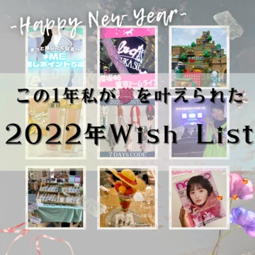 【有言実行】2022年　私が夢を叶えられた原動力『Wish List』を振り返る
