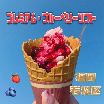 【福岡・スイーツ】行列の出来る 「果実ブレンド・ソフトクリーム」
