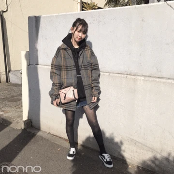 江野沢愛美は韓国ブランドMIXで、こなれストリートカジュアル！【モデルの私服スナップ】