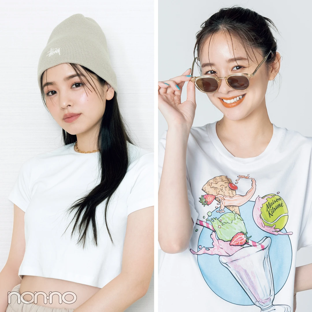 【ノンノモデルの夏私服事情】 ヘビロテTシャツは無地派？柄派？