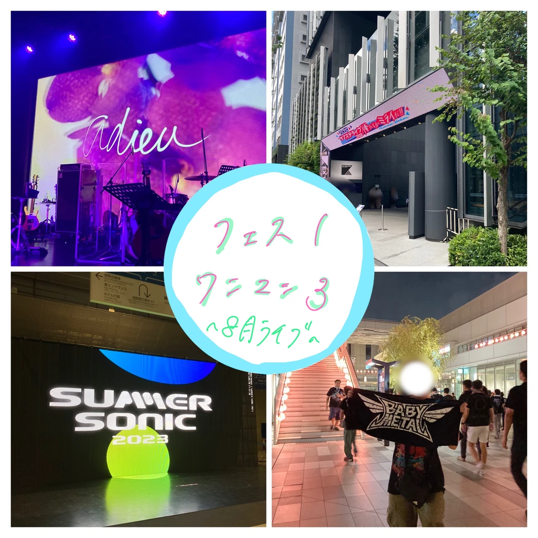 【多趣味】な私の音楽祭り！フェス１、ワンマン３