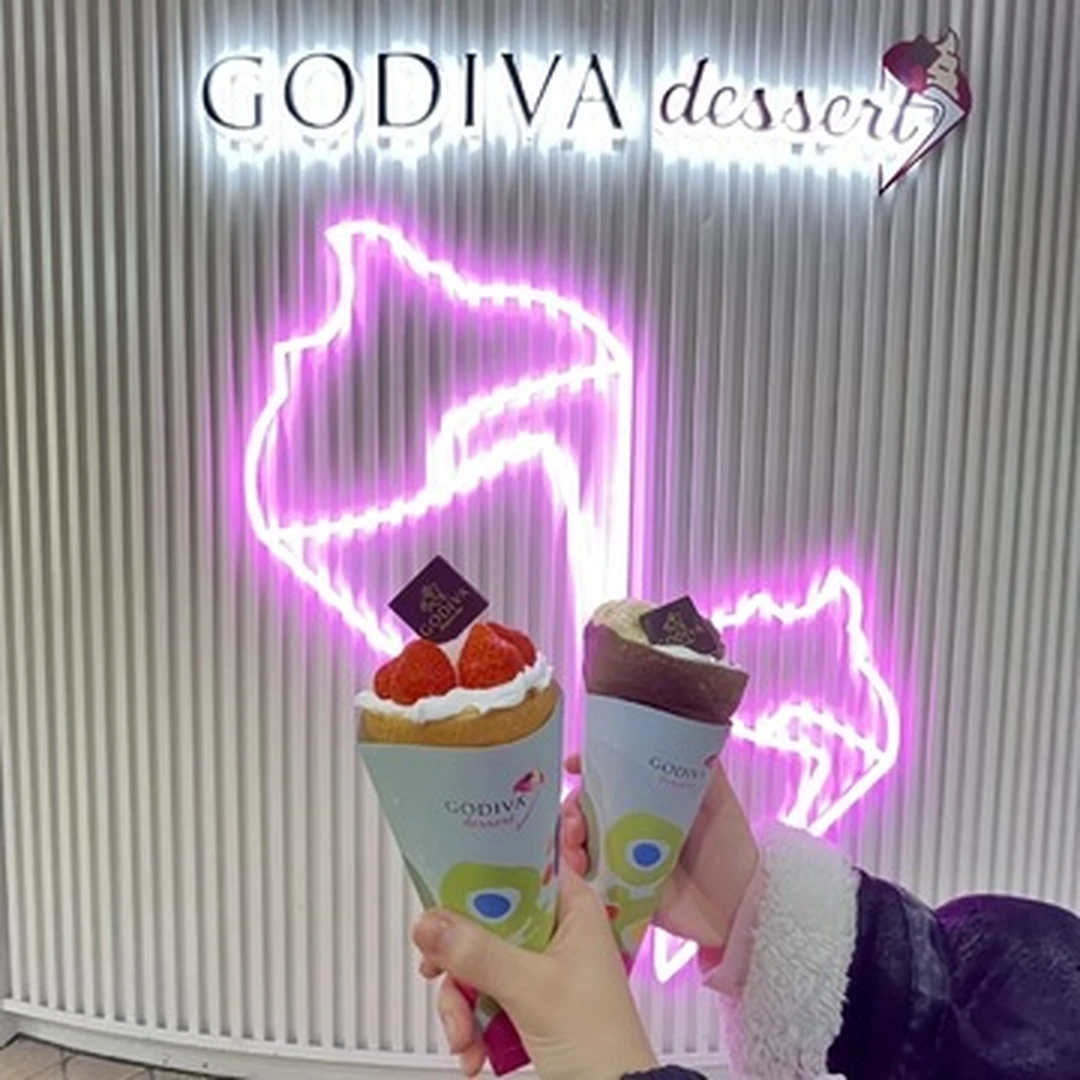 【自分へのバレンタイン♡】GODIVA dessertのクレープを食べてみた！in東京ドームシティ