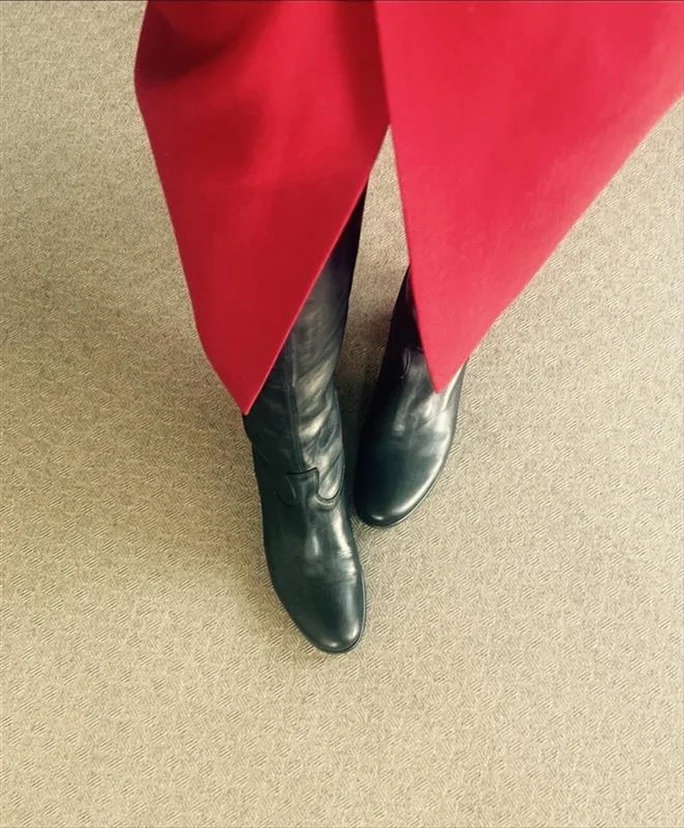 M7days【辻 直子さんコラボ】フロントスリットIラインスカート